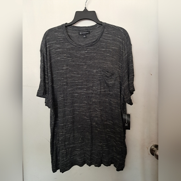INC International Concepts Charcoal Heathered Tee - Picture 1 of 4